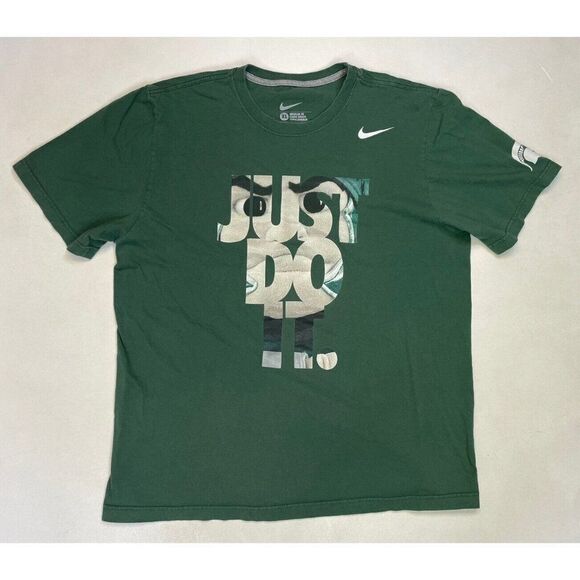 Nike Other - Nike Just Do It Michigan State Spartans Graphic T-shirt Men XL Green
